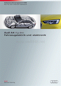 奥迪SSP646-Audi A4 （Typ 8W）Fahrzeugelektrik und elektronik