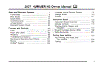 2007 HUMMER H3用户手册