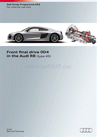 奥迪SSP642-Front final drive 0D4 in the Audi R8 （type 4S）