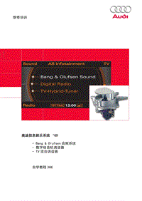 奥迪全系自学手册（SSP）：05奥迪信息娱乐系统