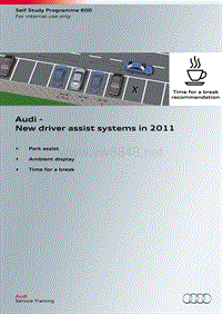 自学手册SSP600_Audi - New driver assist systems in 2011_EN