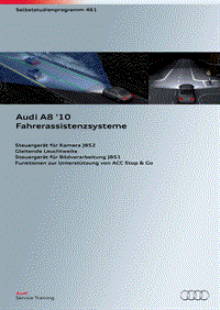 自学手册ssp461_Audi A8 ’10_Fahrerassistenzsysteme_de