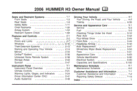 2006 HUMMER H3用户手册