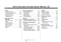 2012年雪佛兰用户手册 corvette