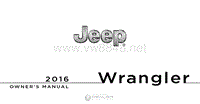 2016年JEEP车主手册 wranglerunlimited