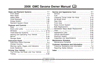 2006年GMC用户手册 savanacargo2500