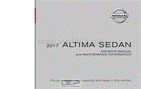 2017年日产汽车车主手册 altima