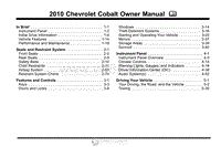 2010年雪佛兰用户手册 cobalt