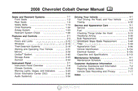 2008年雪佛兰用户手册 cobalt