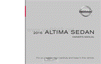 2016年日产汽车车主手册 altima