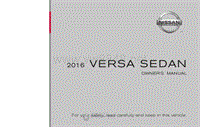 2016年日产汽车车主手册 versa