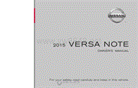 2015年日产汽车车主手册 versa note