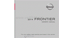 2014年日产汽车车主手册 frontier