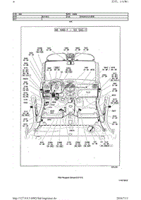 东风标致206电路图之导线束布置图11