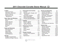 2011年雪佛兰用户手册 corvette