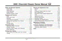 2005年雪佛兰用户手册 classic