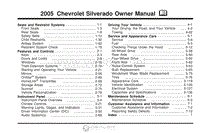 2005年雪佛兰用户手册 silverado1500