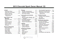 2013年雪佛兰用户手册 spark