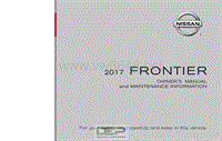 2017年日产汽车车主手册 frontier