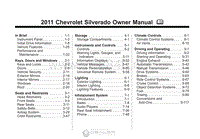 2011年雪佛兰用户手册 silverado1500