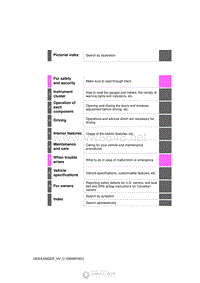 2015年丰田highlanderhybrid用户手册