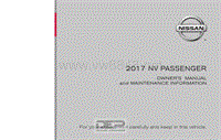 2017年日产汽车车主手册 nvpassenger