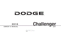 2010年道奇车主手册 challengersrt8