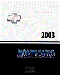 2003年雪佛兰用户手册 montecarlo