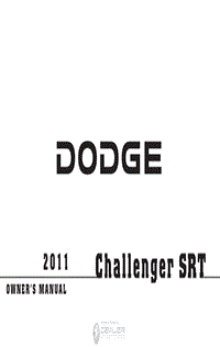 2011年道奇车主手册 challengersrt8