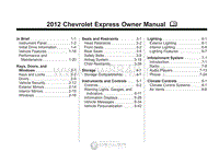 2012年雪佛兰用户手册 express