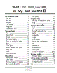 2005年GMC用户手册 envoyxl