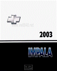 2003年雪佛兰用户手册 impala