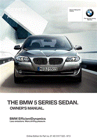 BMW 5系车主手册