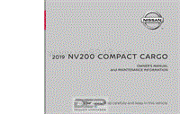 2019年日产汽车车主手册 nv200