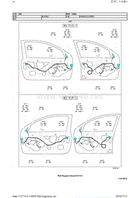 东风标致206电路图之导线束布置图09