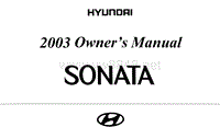 2003年现代车主手册 sonata