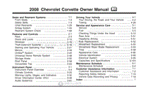 2008年雪佛兰用户手册 corvette