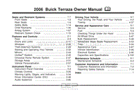 2006年别克terraza用户手册