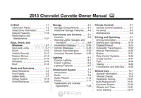 2013年雪佛兰用户手册 corvette