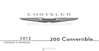 2013年克莱斯勒用户手册 200convertible
