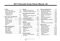 2011年雪佛兰用户手册 cruze