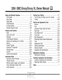 2004年GMC用户手册 envoy