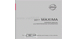 2017年日产汽车车主手册 maxima