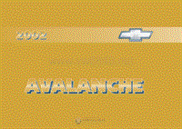 2002年雪佛兰用户手册 avalanche