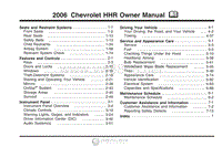 2006年雪佛兰用户手册 hhr