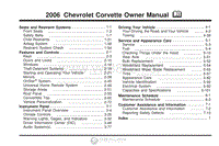 2006年雪佛兰用户手册 corvette