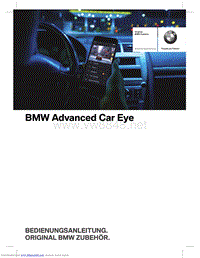 BMW Advanced Car Eye使用说明手册