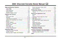 2005年雪佛兰用户手册 corvette