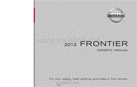 2012年日产汽车车主手册 frontier