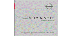 2015年日产汽车车主手册 versanote